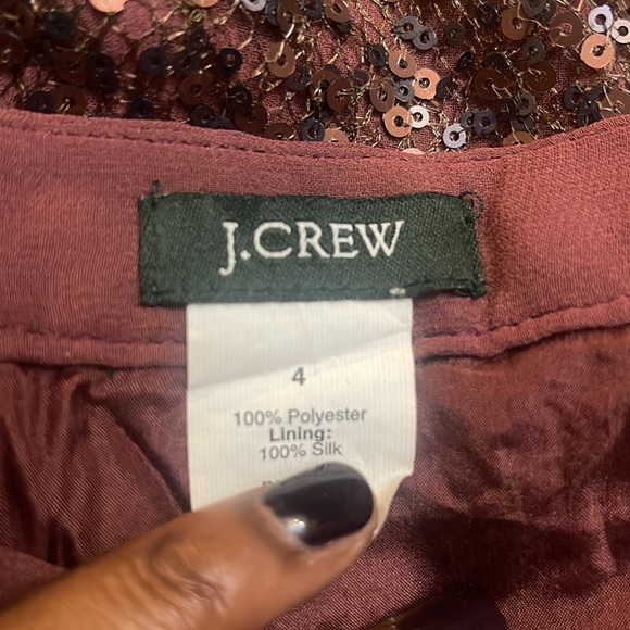 100 j crew sequins skirt - Picture 3 of 3